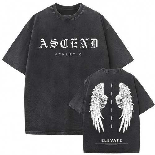 Ascend Athletic vintage washed Christian graphic t-shirt